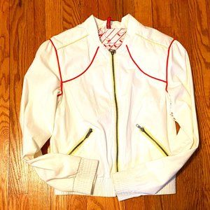 DIVIDED OFF WHITE Short Jacket 6 elastic waist